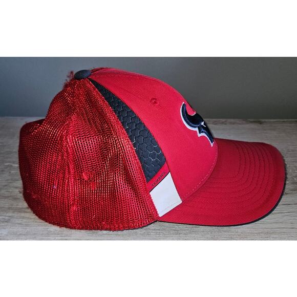 Houston Texans Reebok Equipment NFL On Field Hat Cap Football Red S/M **READ** - Picture 2 of 7